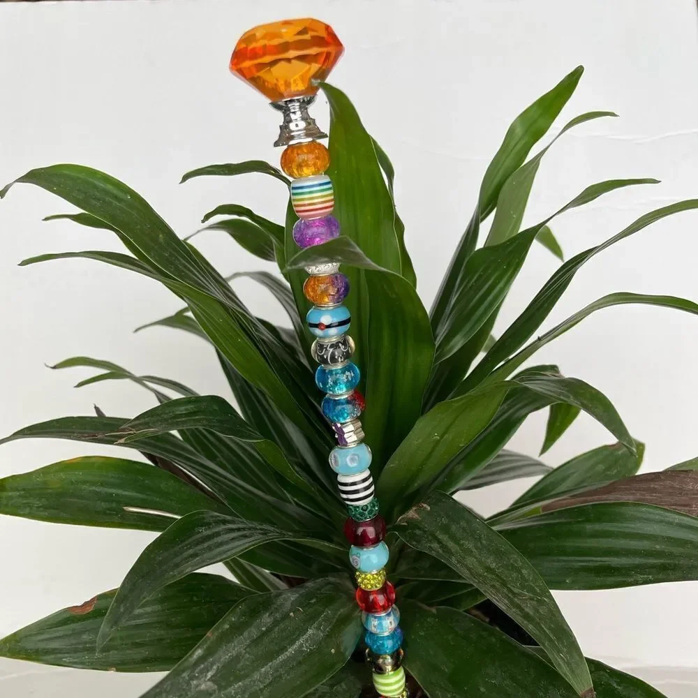 GLITZY PLANT JEWELRY, 10”, MULTI#1‎